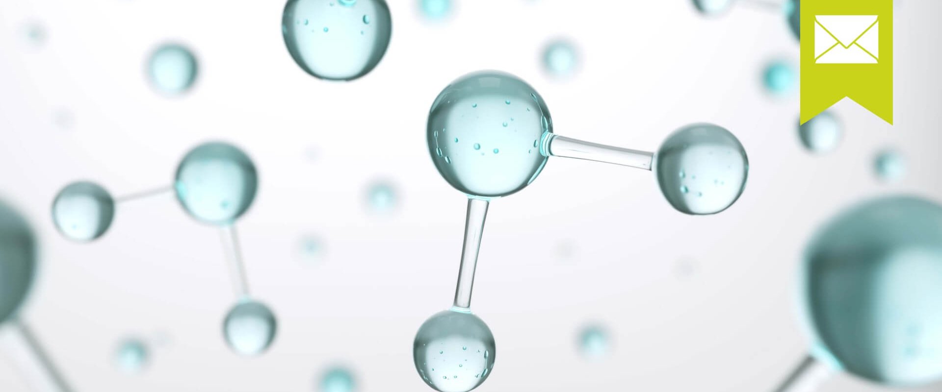 Wasser Grafische Darstellung eines Wasser Moleküls