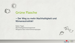 Grüne Flasche – Der Weg zu mehr Nachhaltigkeit und Klimaneutralität!