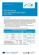 RIS-Monitoring FuE-Aktivitäten 2023-2024