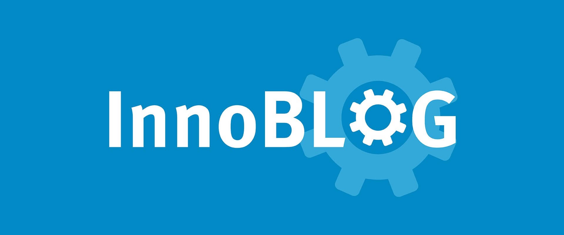 InnoBLOG, das zweite O wurde durch ein Zahnrad ersetzt