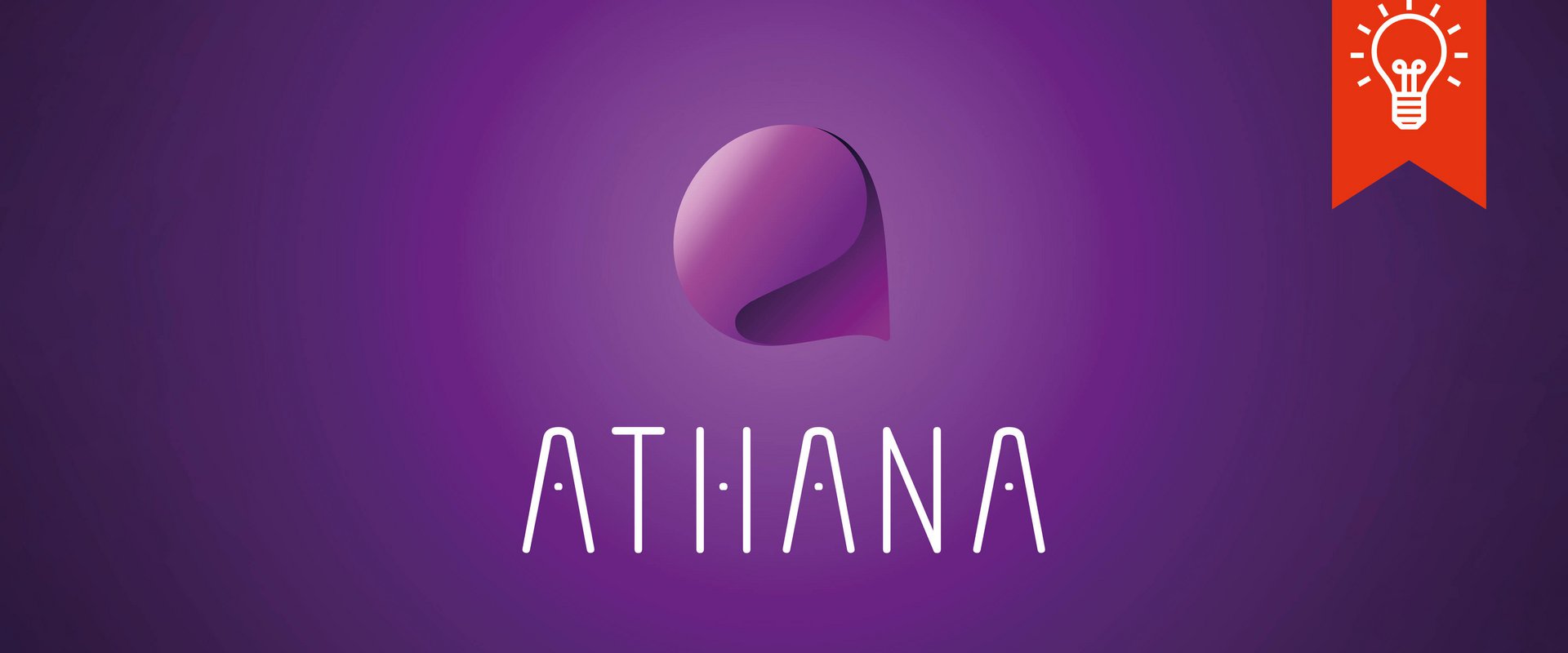 ATHANA Logo des Bündnis ATHANA auf violettem Hintergrund
