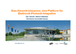 Glas-Keramik-Interposer, eine Plattform für Elektronik-Photonik-Integration