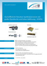 Hocheffiziente Simultan-Spektralsensoren mit großer Bandbreite und hoher Auflösung - HiSPEK Hocheffiziente Simultan Spektralsensoren mit großer Bandbreite und hoher Auflösung HiSPEK