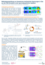  Methodenentwicklung zur Auswertung mechanischer Spannungen in Glas aus der FEM-Simulation unter spannungsoptischen Aspekten