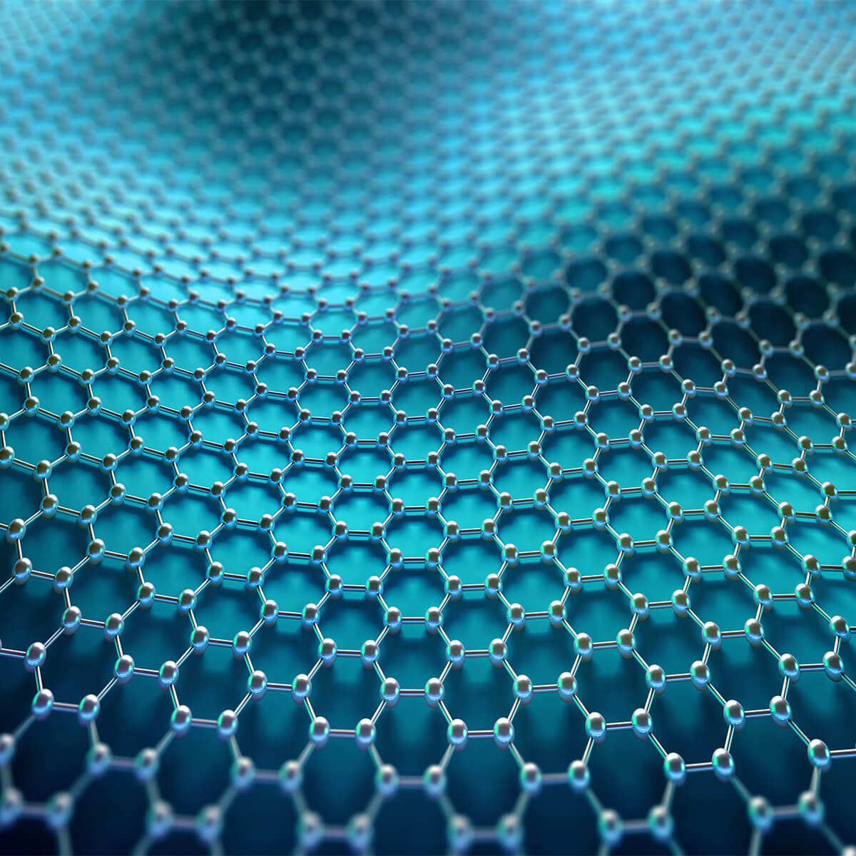 2D-Materialien: Netz aus Hexagon-Verbindungen